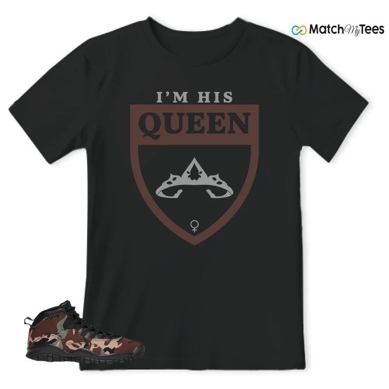NIKE JORDAN 10 RETRO WOODLAND CAMO SNEAKER Matching Tees t-shirt
