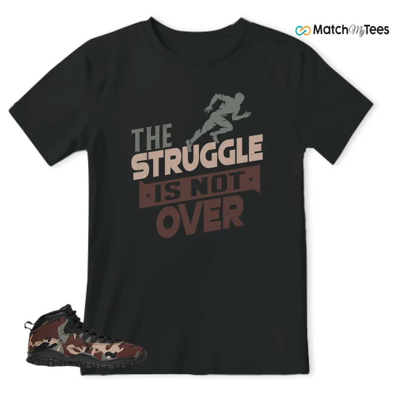 NIKE JORDAN 10 RETRO WOODLAND CAMO SNEAKER Matching Tees t-shirt