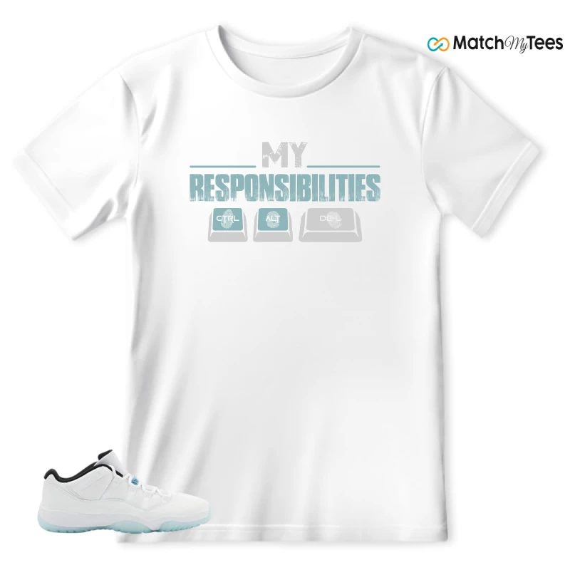 NIKE JORDAN 11 RETRO LOW LEGEND BLUE SNEAKER Matching Tees t-shirt