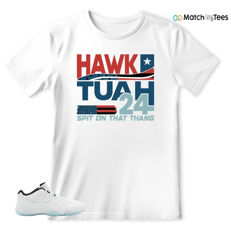 NIKE JORDAN 11 RETRO LOW LEGEND BLUE SNEAKER Matching Tees T-shirt for Men