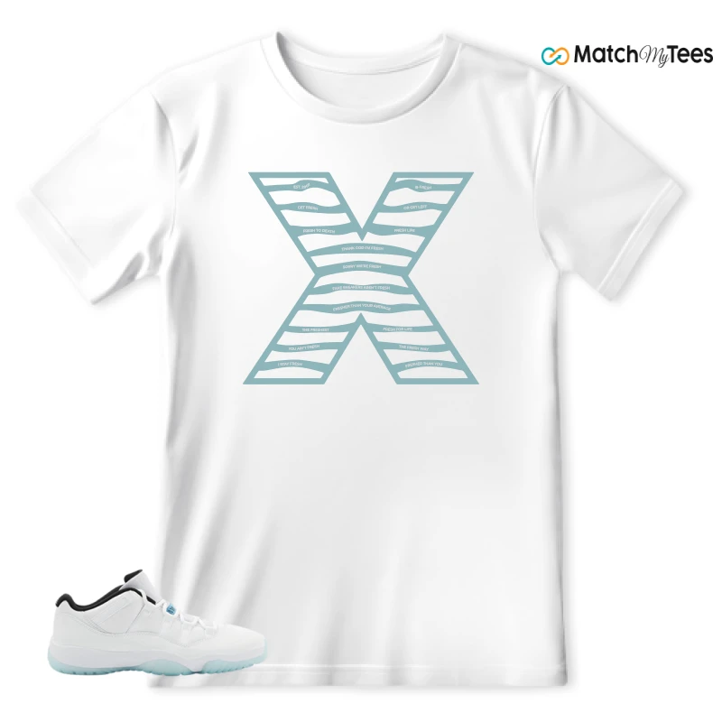NIKE JORDAN 11 RETRO LOW LEGEND BLUE SNEAKER Matching Tees t-shirt