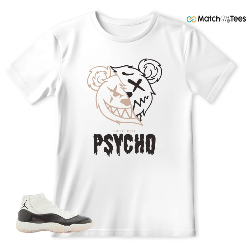 Psycho Teddy White matching T-shirt T-shirt