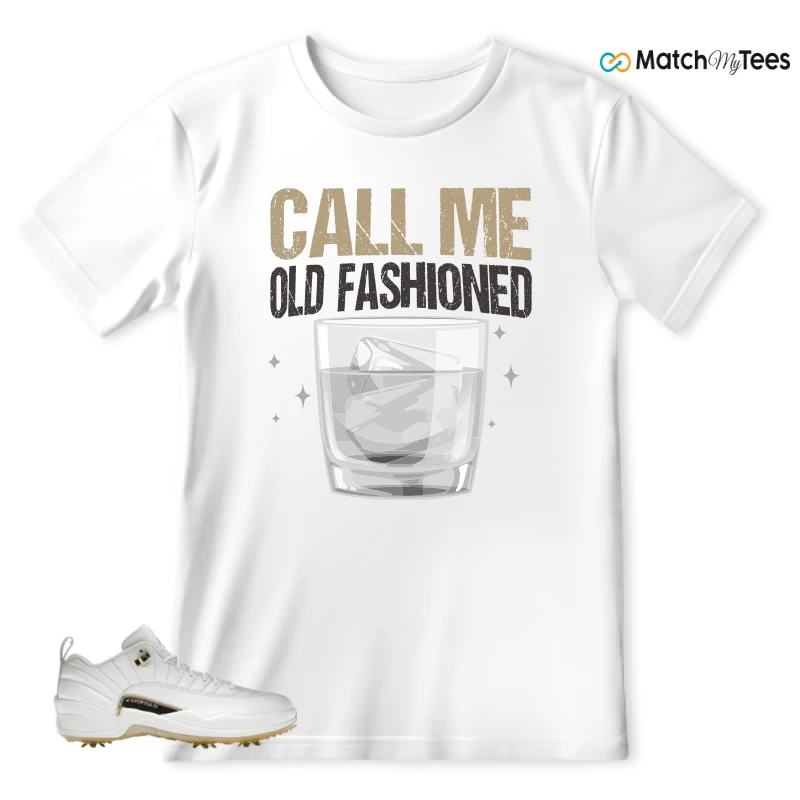 NIKE JORDAN 12 GOLF METALLIC GOLD SNEAKER Matching Tees t-shirt
