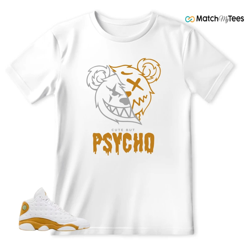 Psycho Teddy White matching T-shirt T-shirt