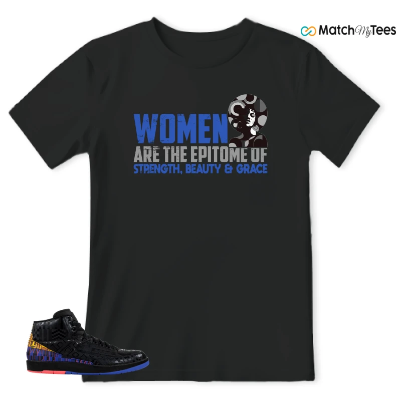 NIKE JORDAN 2 RETRO BLACK HISTORY MONTH (2019) SNEAKER Matching Tees t-shirt