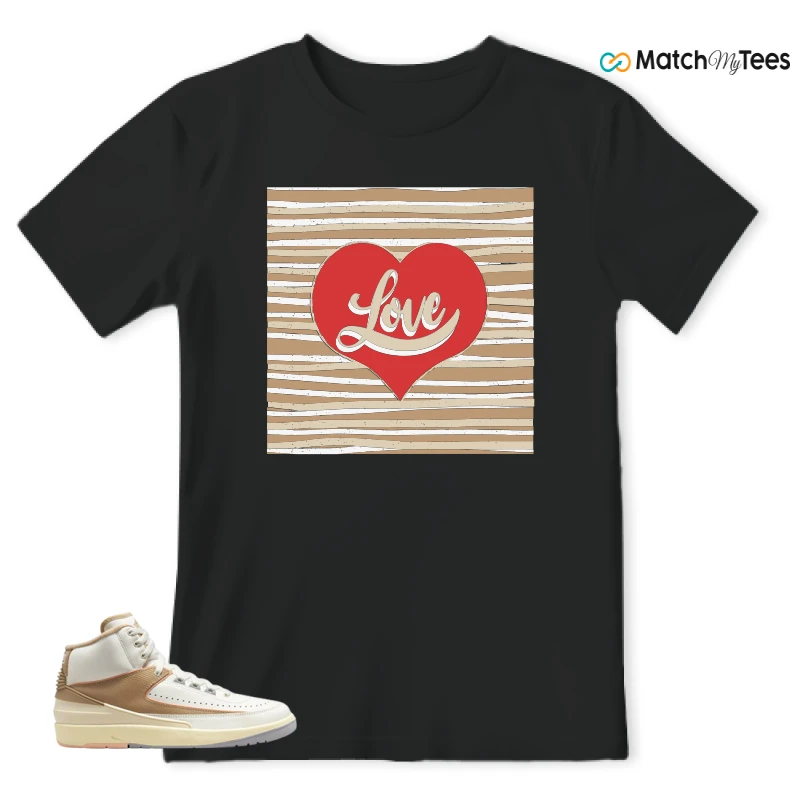 NIKE JORDAN 2 RETRO CRAFT SUNSET HAZE (WOMEN'S) SNEAKER Matching Tees t-shirt
