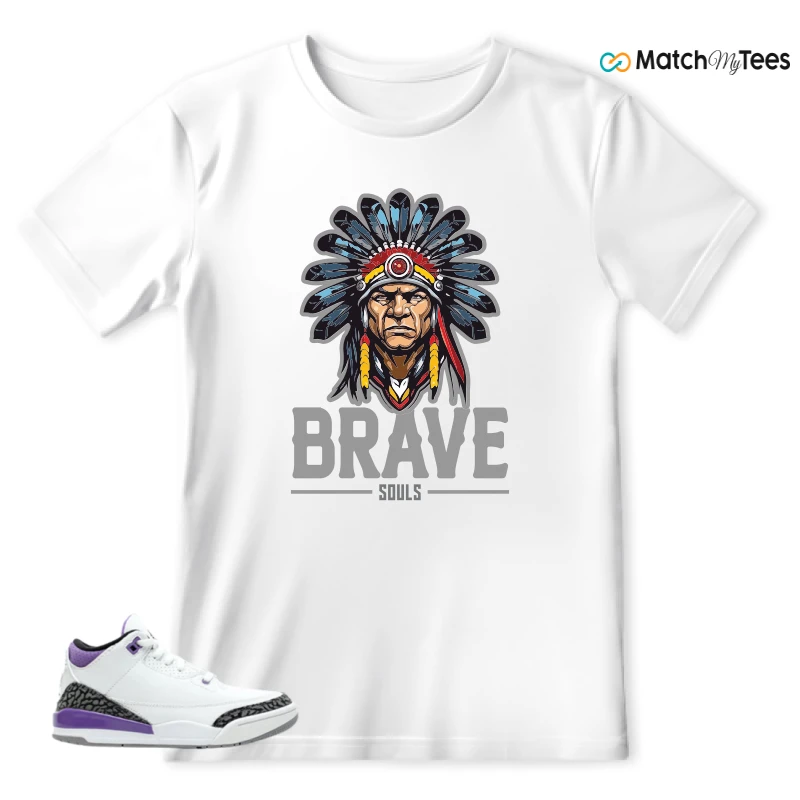 NIKE JORDAN 3 RETRO DARK IRIS (PS) SNEAKER Matching Tees t-shirt