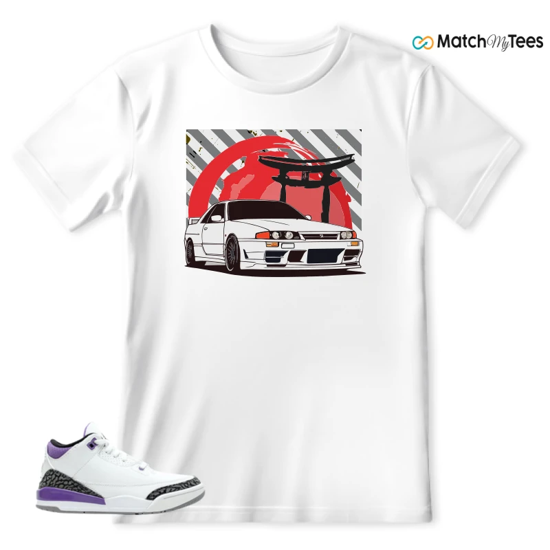 NIKE JORDAN 3 RETRO DARK IRIS (PS) SNEAKER Matching Tees t-shirt