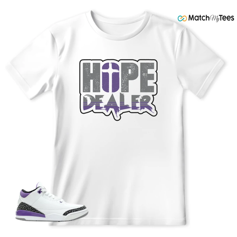 NIKE JORDAN 3 RETRO DARK IRIS (PS) SNEAKER Matching Tees t-shirt