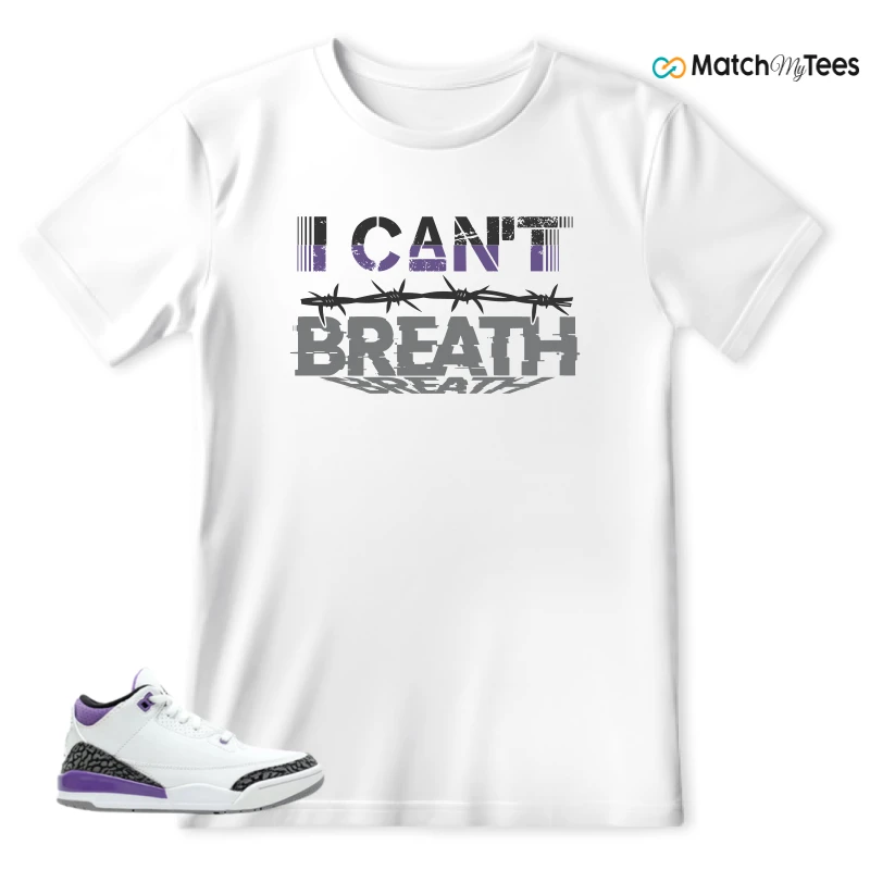 NIKE JORDAN 3 RETRO DARK IRIS (PS) SNEAKER Matching Tees t-shirt