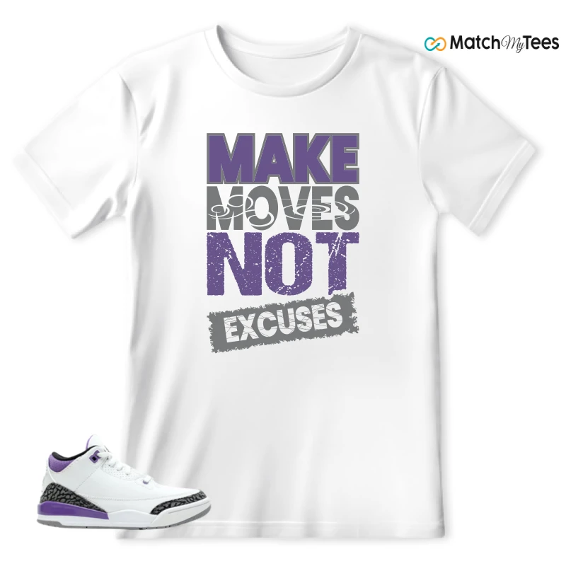NIKE JORDAN 3 RETRO DARK IRIS (PS) SNEAKER Matching Tees t-shirt