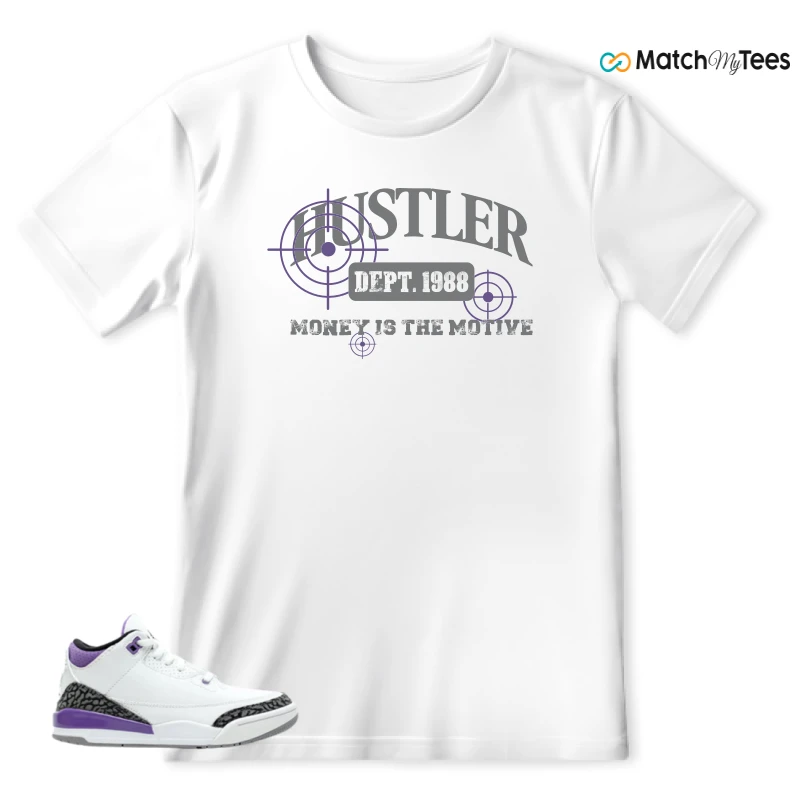 NIKE JORDAN 3 RETRO DARK IRIS (PS) SNEAKER Matching Tees t-shirt