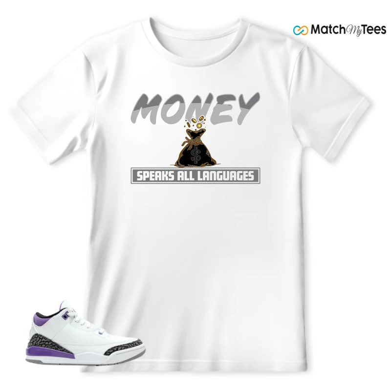 NIKE JORDAN 3 RETRO DARK IRIS (PS) SNEAKER Matching Tees t-shirt