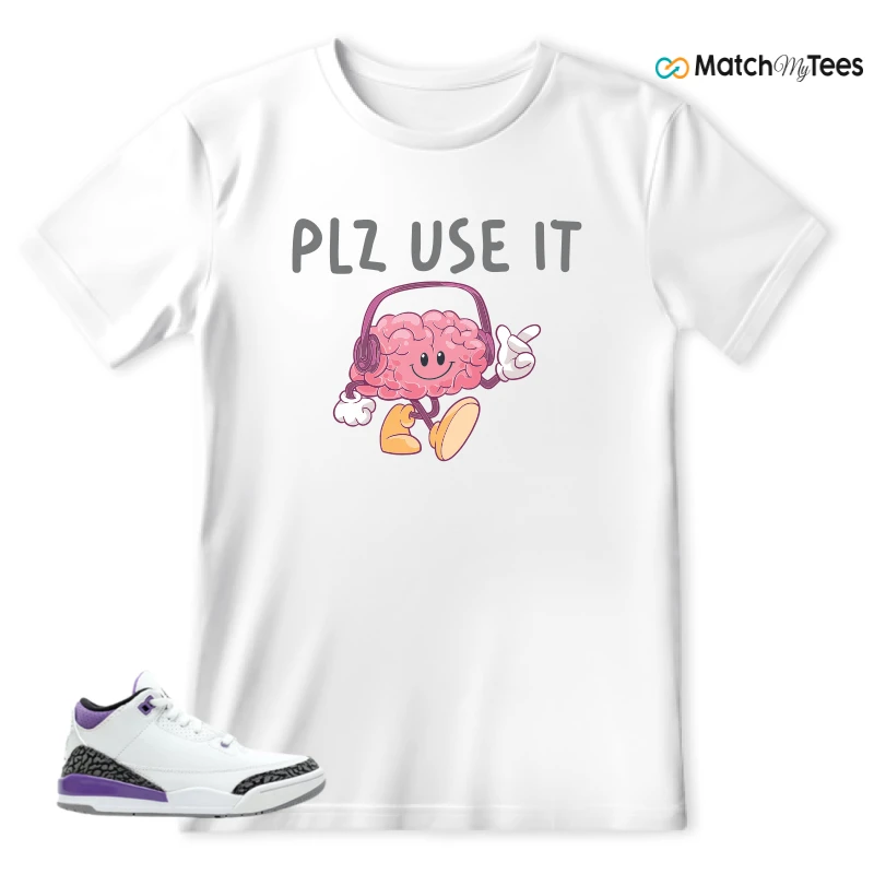 NIKE JORDAN 3 RETRO DARK IRIS (PS) SNEAKER Matching Tees t-shirt