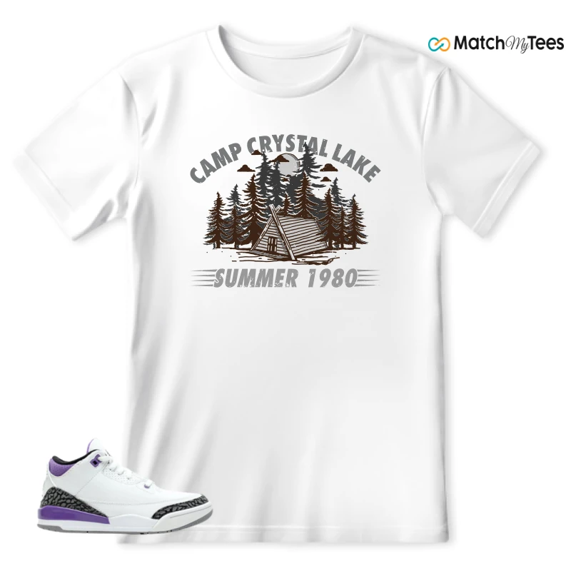 NIKE JORDAN 3 RETRO DARK IRIS (PS) SNEAKER Matching Tees t-shirt