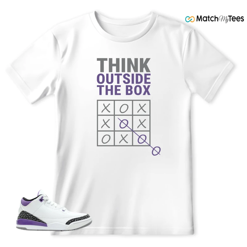 NIKE JORDAN 3 RETRO DARK IRIS (PS) SNEAKER Matching Tees t-shirt