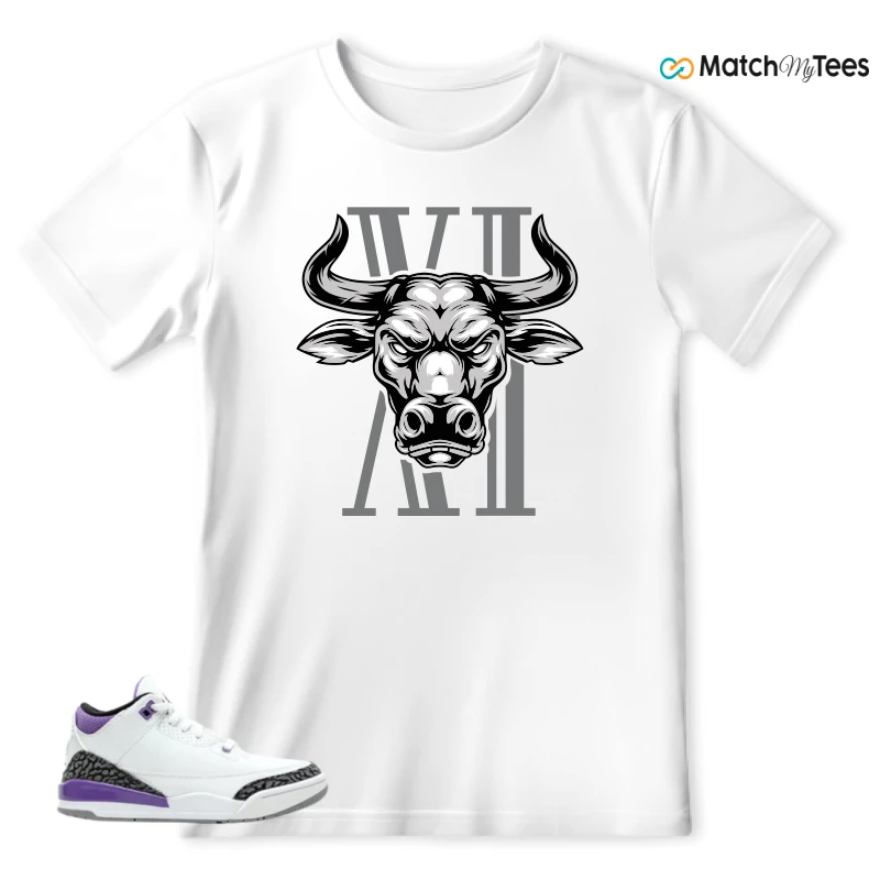 NIKE JORDAN 3 RETRO DARK IRIS (PS) SNEAKER Matching Tees t-shirt