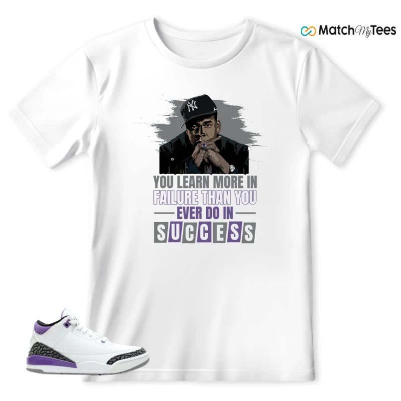 NIKE JORDAN 3 RETRO DARK IRIS (PS) SNEAKER Matching Tees t-shirt