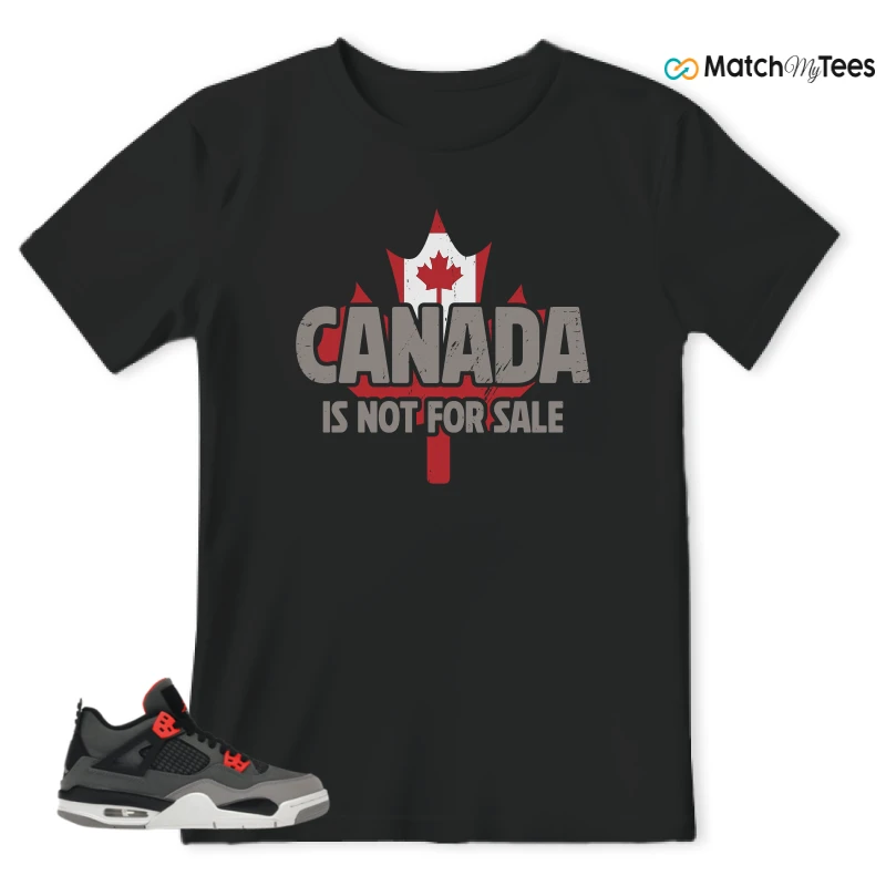 NIKE JORDAN 4 RETRO INFRARED (GS) SNEAKER Matching Tees t-shirt