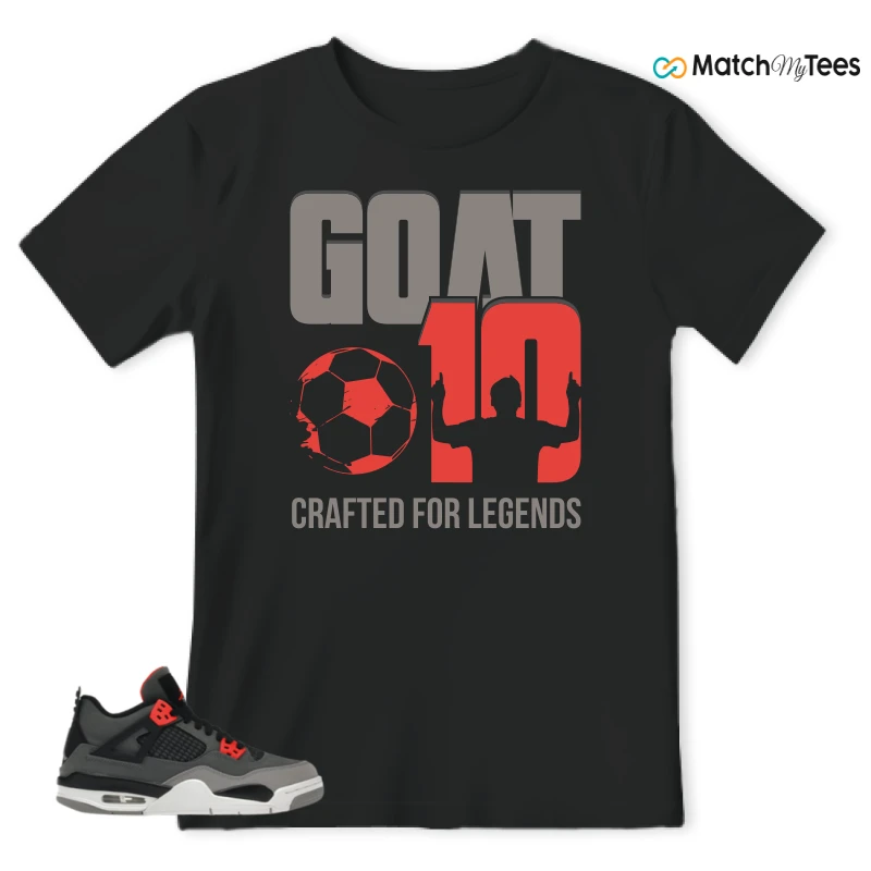 NIKE JORDAN 4 RETRO INFRARED (GS) SNEAKER Matching Tees t-shirt