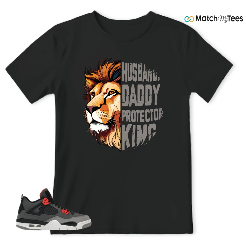NIKE JORDAN 4 RETRO INFRARED (GS) SNEAKER Matching Tees t-shirt