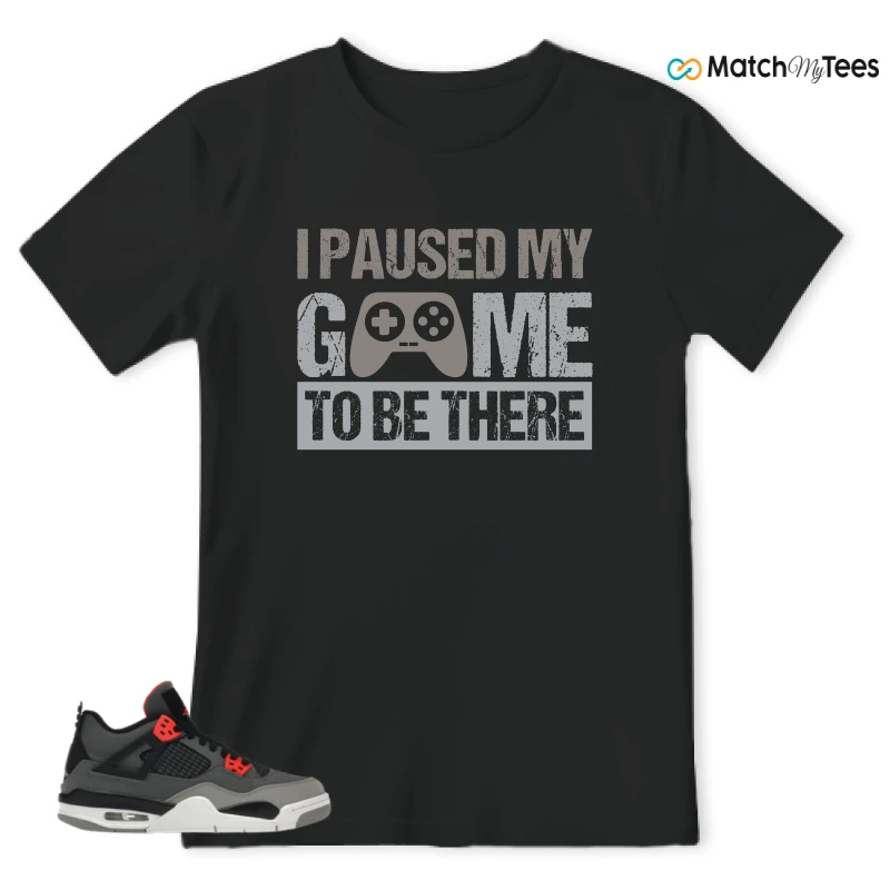 NIKE JORDAN 4 RETRO INFRARED (GS) SNEAKER Matching Tees t-shirt