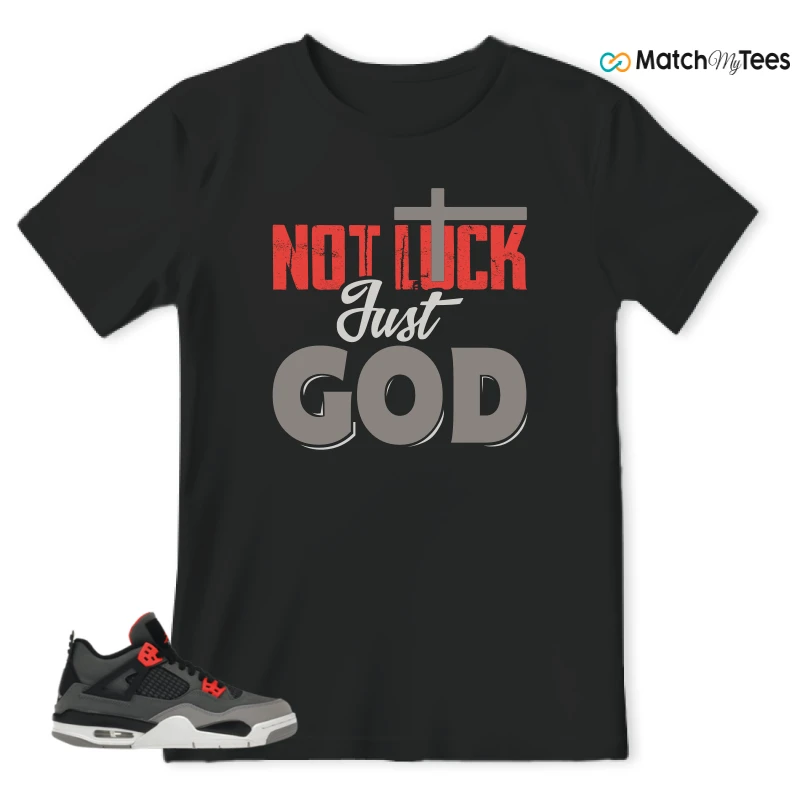 NIKE JORDAN 4 RETRO INFRARED (GS) SNEAKER Matching Tees t-shirt