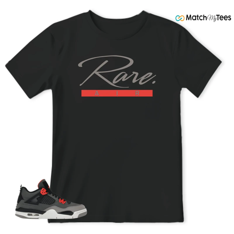 NIKE JORDAN 4 RETRO INFRARED (GS) SNEAKER Matching Tees t-shirt