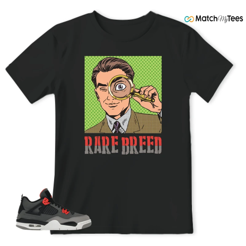 NIKE JORDAN 4 RETRO INFRARED (GS) SNEAKER Matching Tees t-shirt