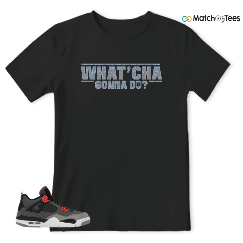 NIKE JORDAN 4 RETRO INFRARED (GS) SNEAKER Matching Tees t-shirt