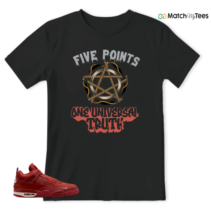 NIKE JORDAN 4 RETRO OG SP X NIGEL SYLVESTER BRICK BY BRICK SNEAKER Matching Tees T-shirt for Men