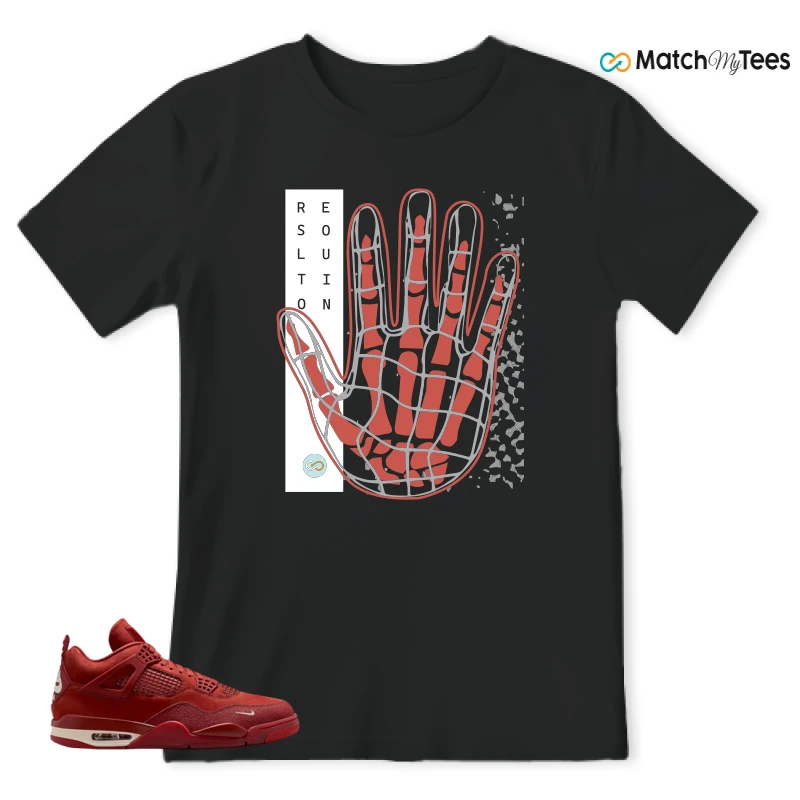 NIKE JORDAN 4 RETRO OG SP X NIGEL SYLVESTER BRICK BY BRICK SNEAKER Matching Tees T-shirt for Men