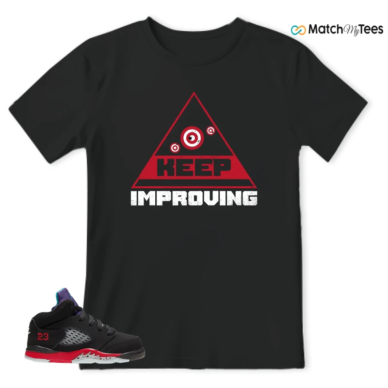 NIKE JORDAN 5 RETRO TOP 3 (TD) SNEAKER Matching Tees T-shirt for Men