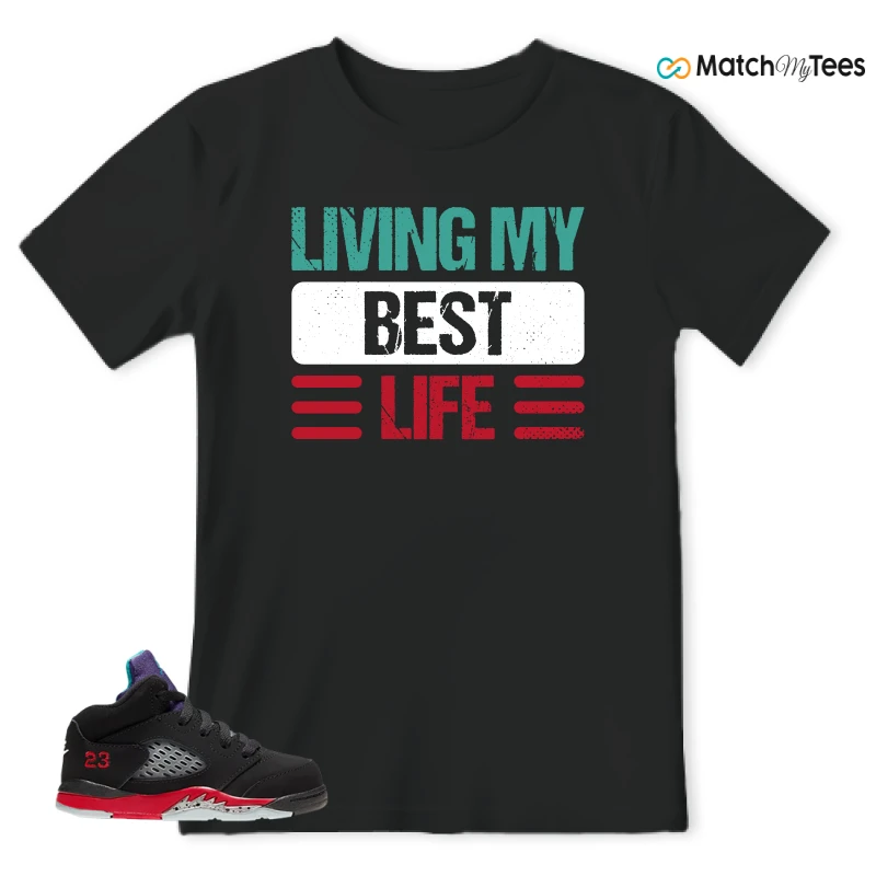 NIKE JORDAN 5 RETRO TOP 3 (TD) SNEAKER Matching Tees t-shirt