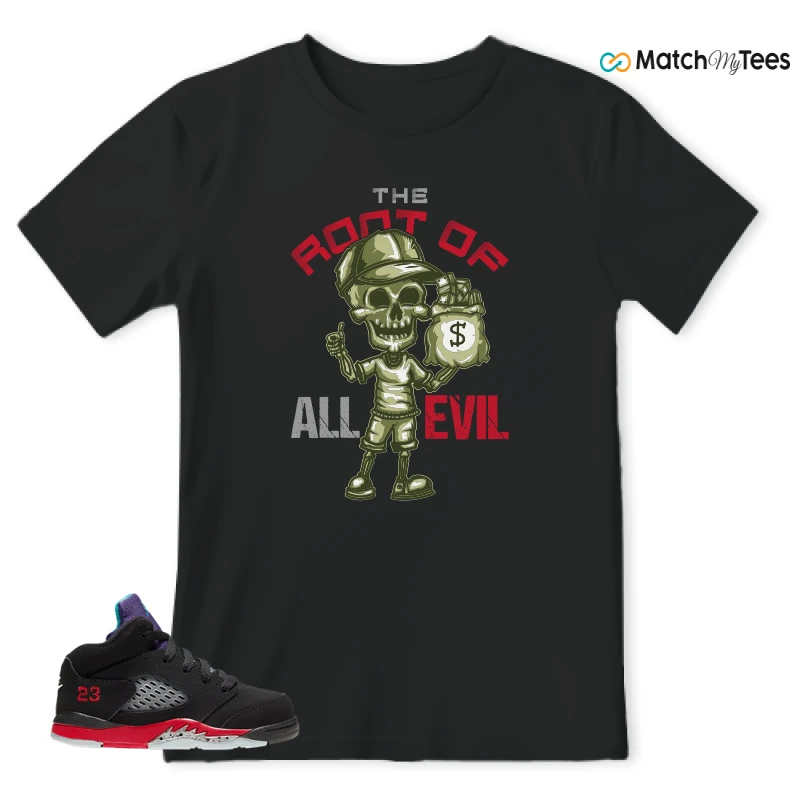 NIKE JORDAN 5 RETRO TOP 3 (TD) SNEAKER Matching Tees t-shirt