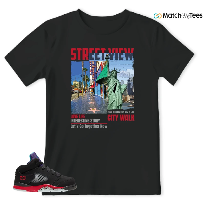 NIKE JORDAN 5 RETRO TOP 3 (TD) SNEAKER Matching Tees t-shirt