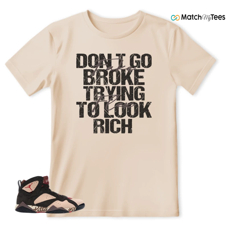 NIKE JORDAN 7 RETRO PATTA SHIMMER SNEAKER Matching Tees t-shirt