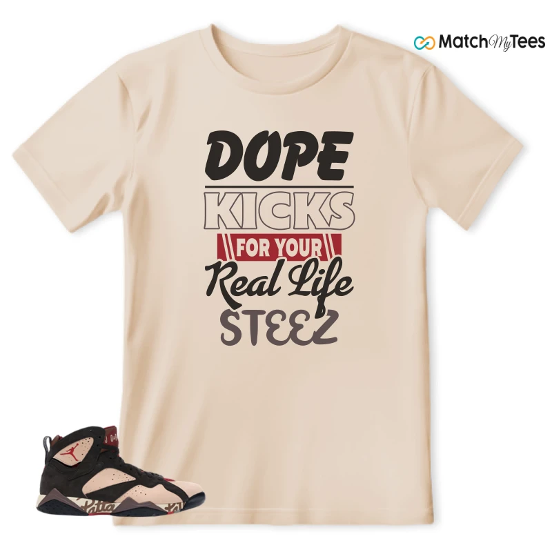 NIKE JORDAN 7 RETRO PATTA SHIMMER SNEAKER Matching Tees t-shirt