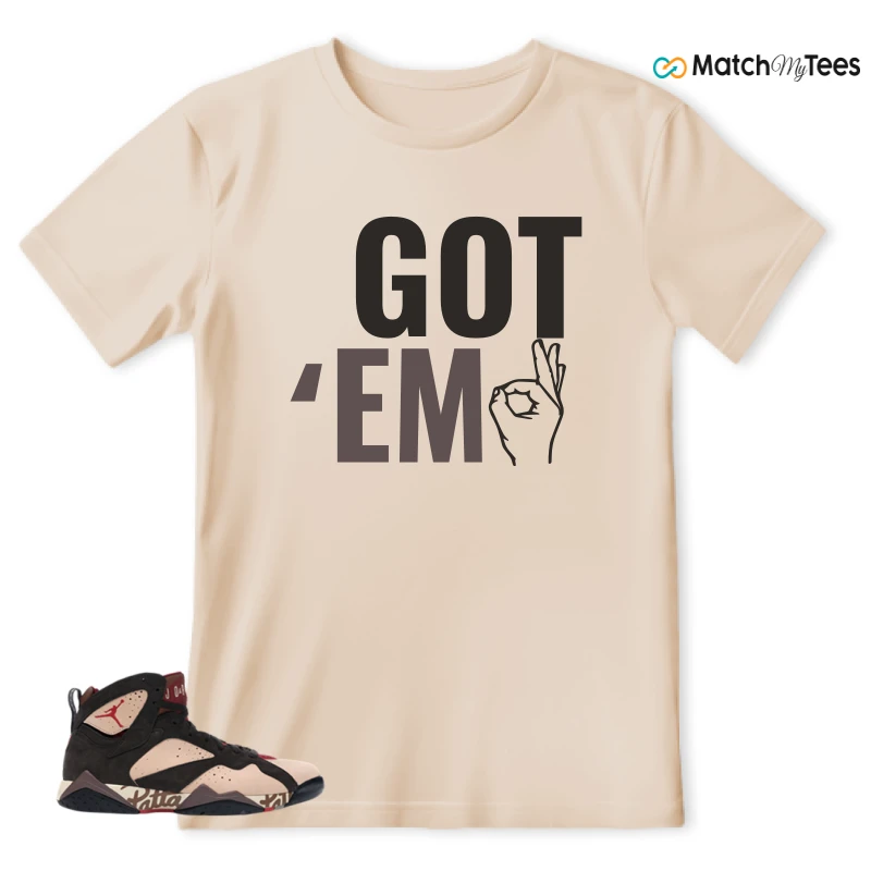 NIKE JORDAN 7 RETRO PATTA SHIMMER SNEAKER Matching Tees t-shirt