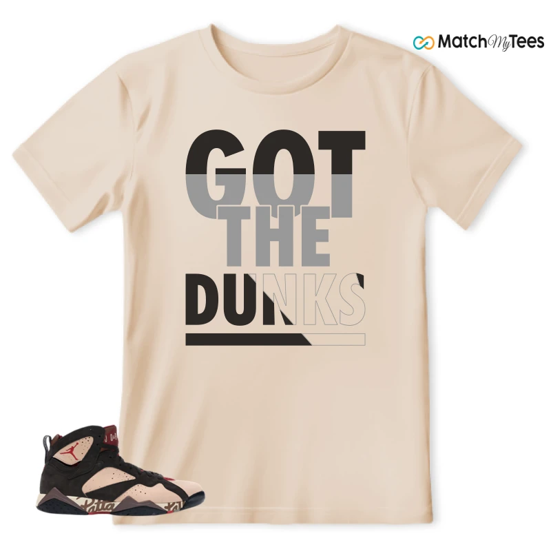 NIKE JORDAN 7 RETRO PATTA SHIMMER SNEAKER Matching Tees T-shirt for Men