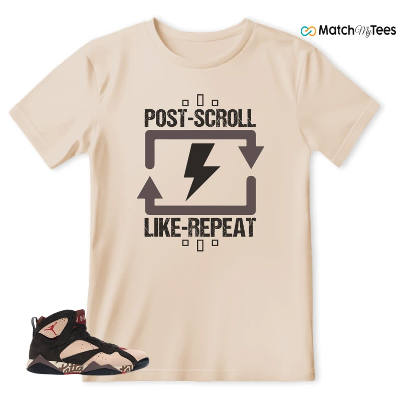 NIKE JORDAN 7 RETRO PATTA SHIMMER SNEAKER Matching Tees t-shirt