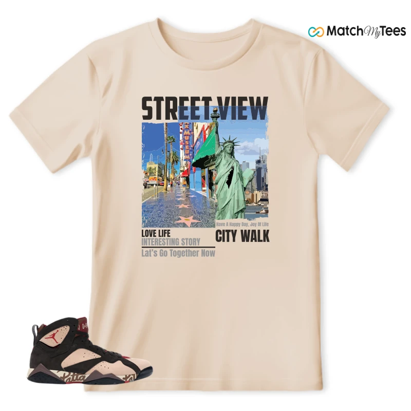 NIKE JORDAN 7 RETRO PATTA SHIMMER SNEAKER Matching Tees t-shirt