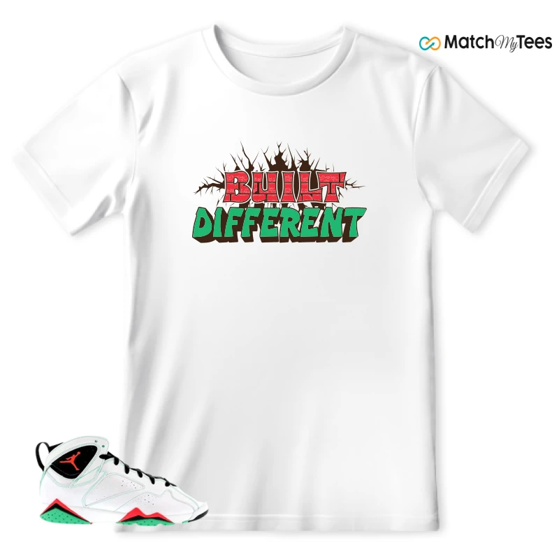NIKE JORDAN 7 RETRO VERDE (GS) SNEAKER Matching Tees T-shirt for Men
