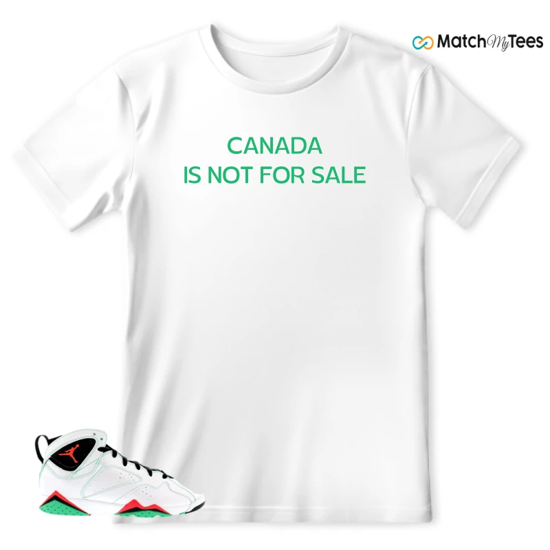 NIKE JORDAN 7 RETRO VERDE (GS) SNEAKER Matching Tees t-shirt