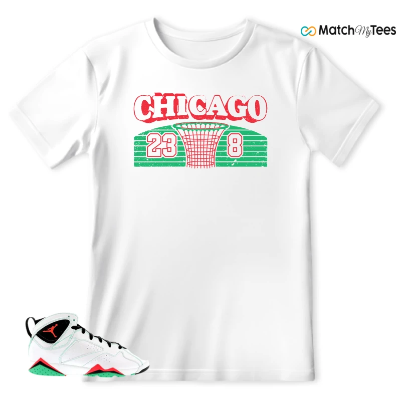NIKE JORDAN 7 RETRO VERDE (GS) SNEAKER Matching Tees t-shirt