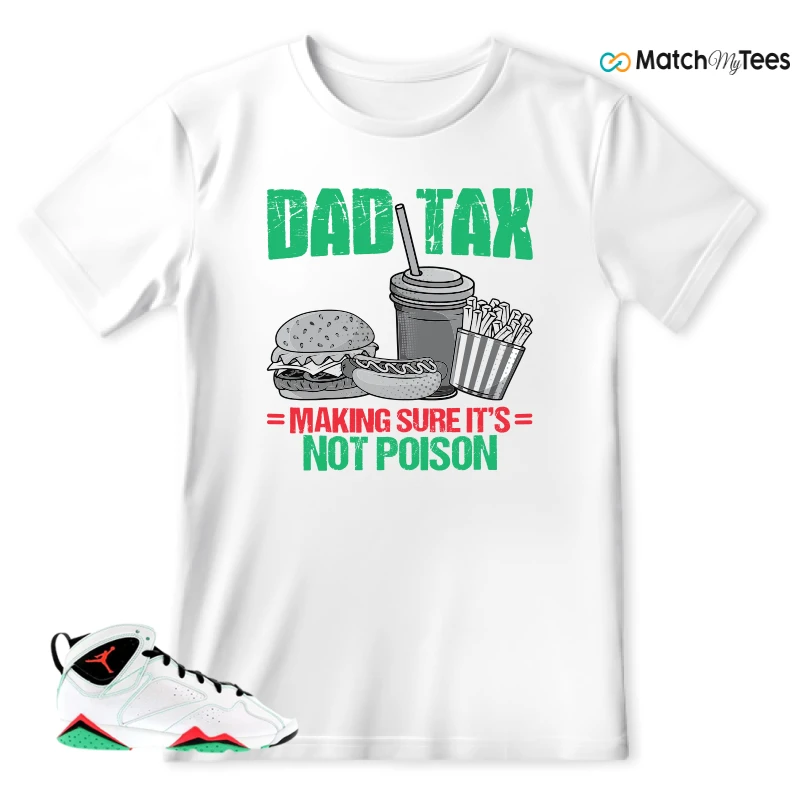 NIKE JORDAN 7 RETRO VERDE (GS) SNEAKER Matching Tees t-shirt