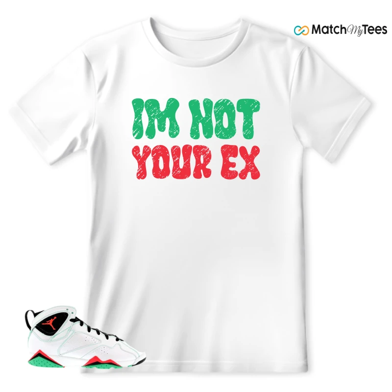 NIKE JORDAN 7 RETRO VERDE (GS) SNEAKER Matching Tees t-shirt