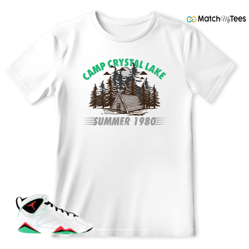 NIKE JORDAN 7 RETRO VERDE (GS) SNEAKER Matching Tees t-shirt