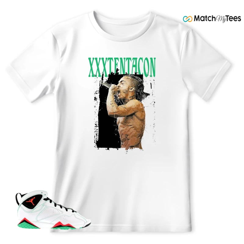 NIKE JORDAN 7 RETRO VERDE (GS) SNEAKER Matching Tees t-shirt