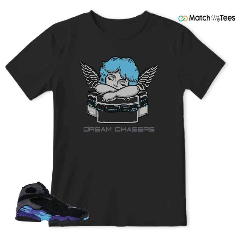 NIKE JORDAN 8 RETRO AQUA (2015) SNEAKER Matching Tees T-shirt for Men